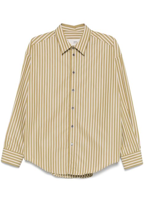 Beige striped shirt Ami Paris - men